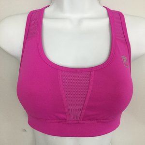 FILA Womens S Purple Breathable Racerback Pullover Reflective Tank Crop Top